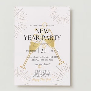 New Year’s Eve party invitations