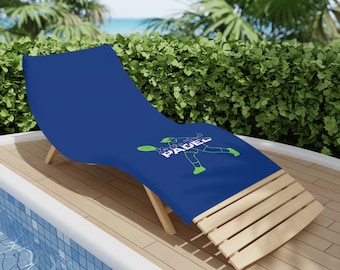 Toalla de pádel, toalla de ducha de pádel, toalla de playa para aficionados al pádel, regalo para jugadores de pádel, ¡A jugar al pádel!, toalla de ducha de pádel, personalizable
