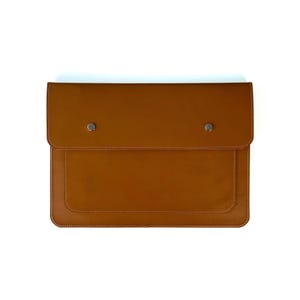 Brown Leather Document Folder | Portfolio Case for Men & Women | Genuine Leather File Organizer | Business Padfolio | Gift for Him or Her