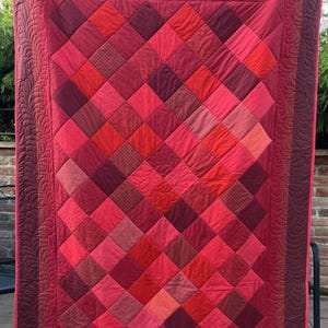 On request Patchwork quilt Tiled stove 155x210cm