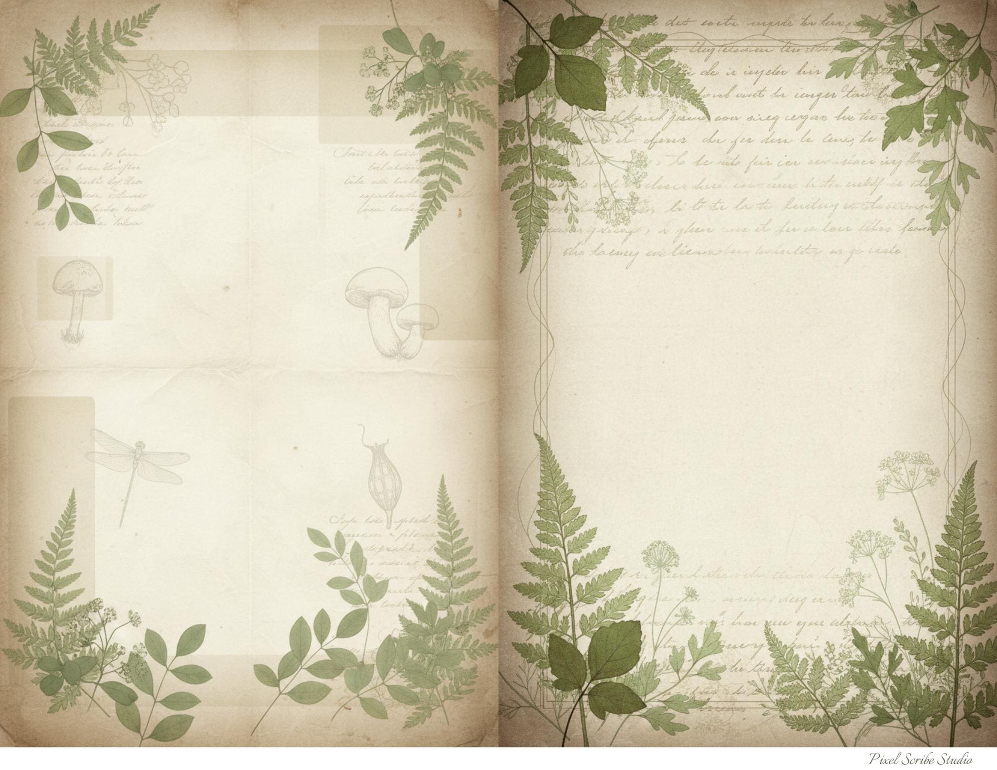 Botanical Field Notes – Complete Collection (20 Pages) | Vintage ...