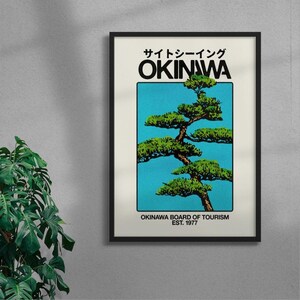 Impresión de arte mural estético de Okinawa 1: póster minimalista para decorar el dormitorio o la sala de estar; cita moderna imprimible para la pared de la galería.