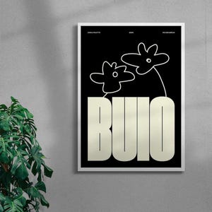 BUIO Aesthetic Wall Art Print – Minimalistisches Poster für Schlafzimmer Wohnzimmer Dekor – Moderner Zitat Print Kunst Poster