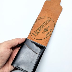 Cartera EDC personalizada, cartera SIM Horween Chromexcel, cartera EDC con bolsillo de acceso rápido