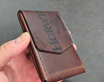 Slim Horween wallet, chromexcel leather