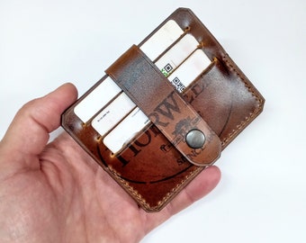 Small horween wallet for 6 cards and cash