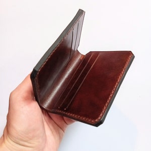 Cartera para tarjetas de crédito, cartera Horween CXL