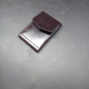 EDC mínimo para efectivo y tarjetas - Brown Horween Chromexcel
