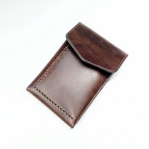 Cartera de pescador edc personalizada, cartera horween delgada para regalo, regalo especial para pescador