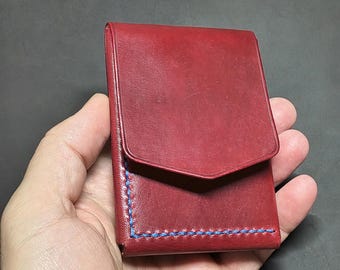 Minimalist Vertical Wallet from Rubin Horsehide Rocado