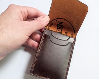 Traditional edc wallet, Horween slim card holder
