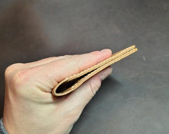 Horsehide Leather Edc Bifold Wallet, Extra Slim Wallet