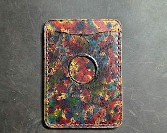 Tarjetero MagSafe de piel de caballo: el arte de Kandinsky.