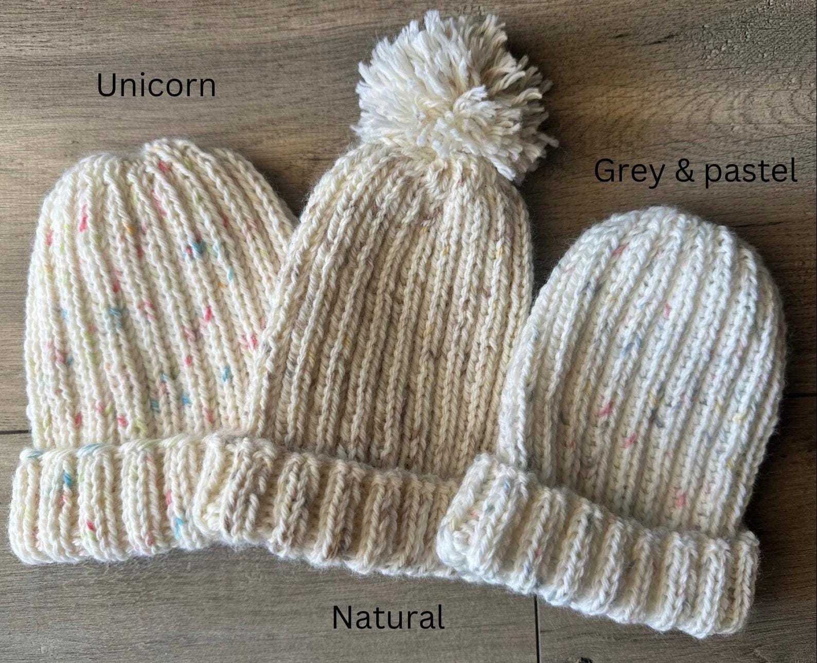 Baby beanie cream speckled - Thumbnail 2
