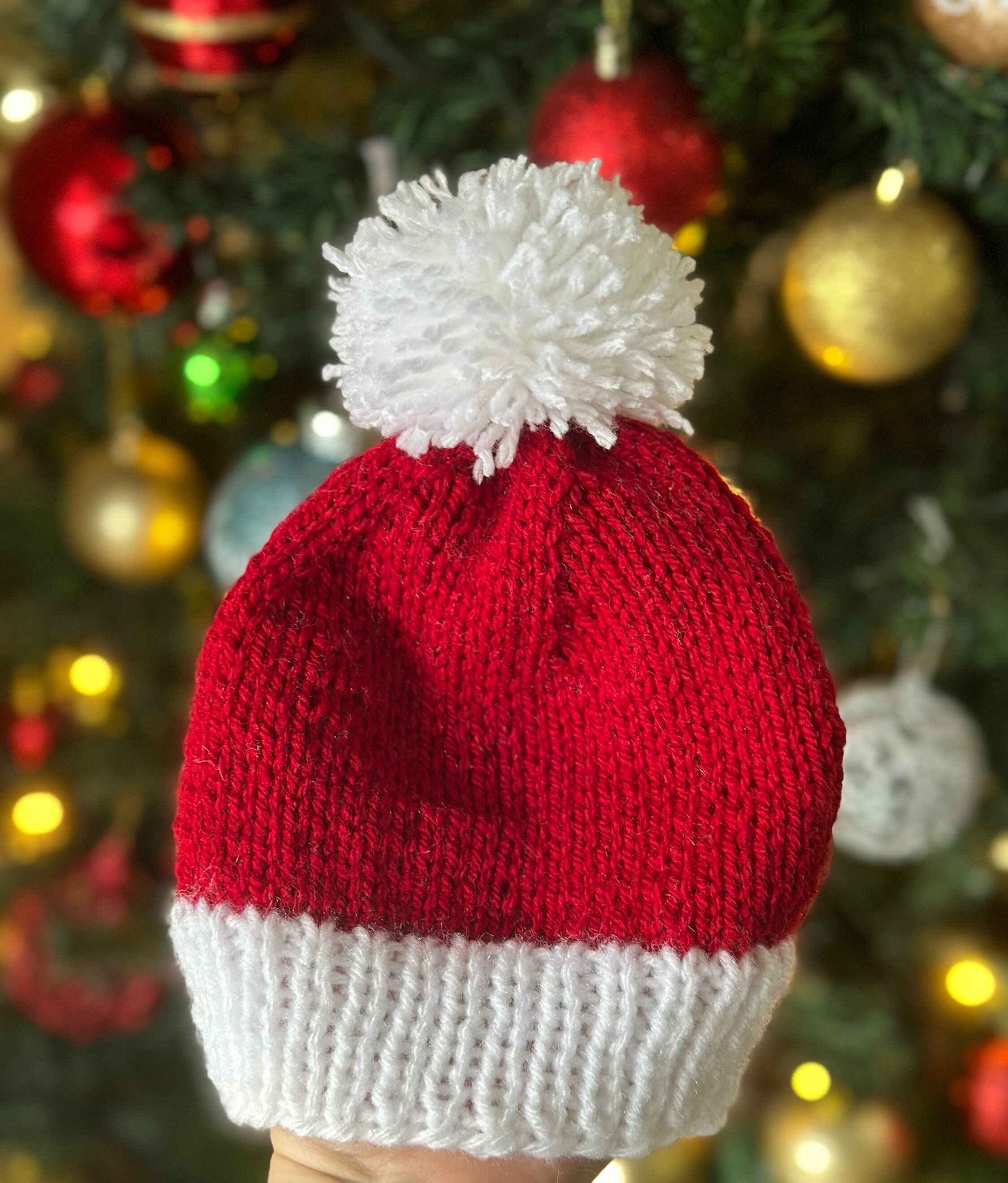 Christmas baby booties and beanie set - Thumbnail 5