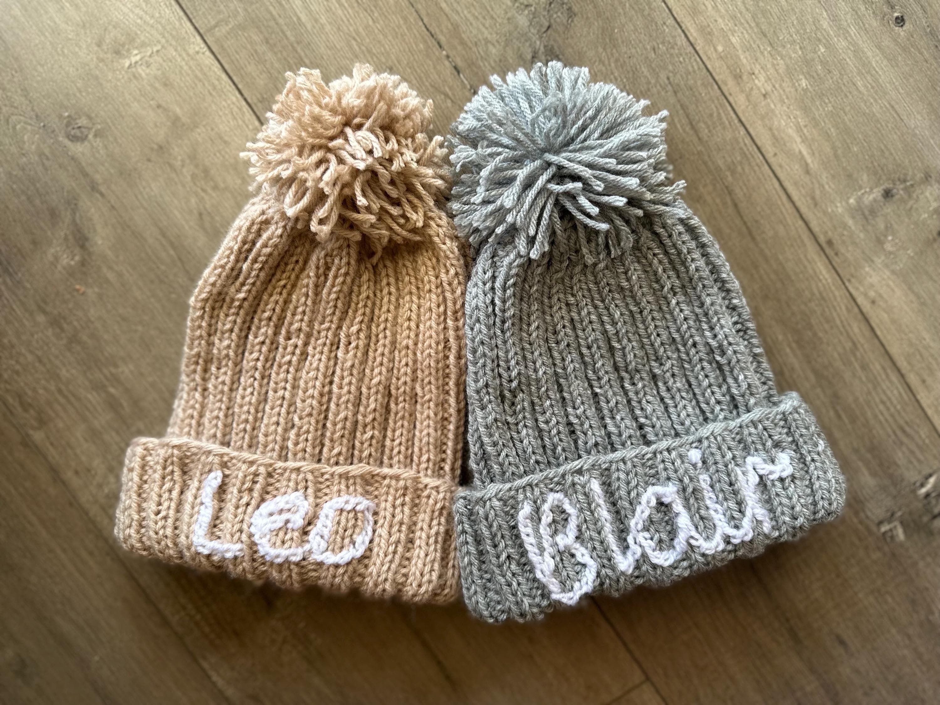 Personalized Beanie Knitted Baby & Kids