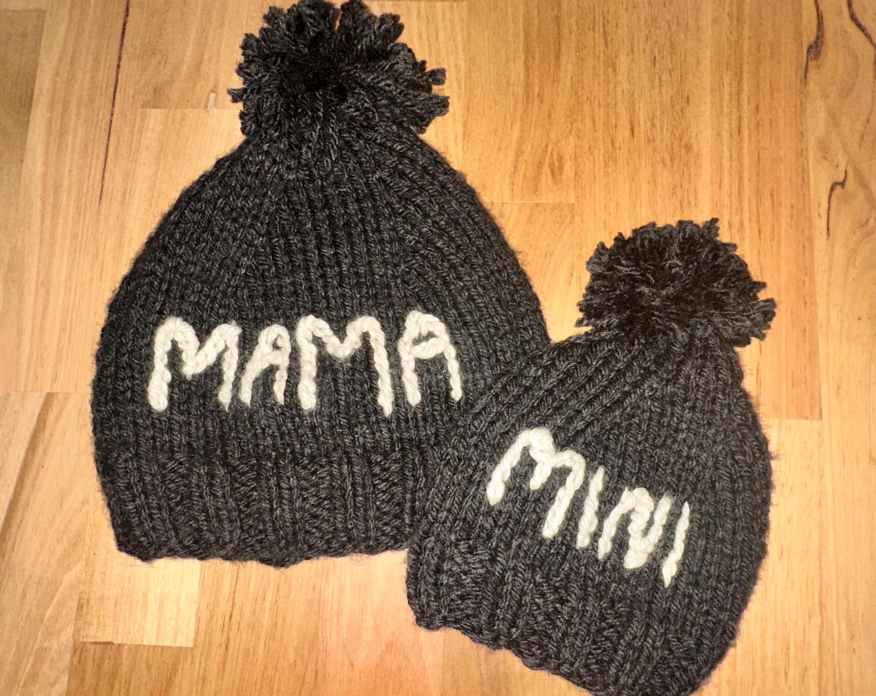 Mama and Mini beanie - Thumbnail 2