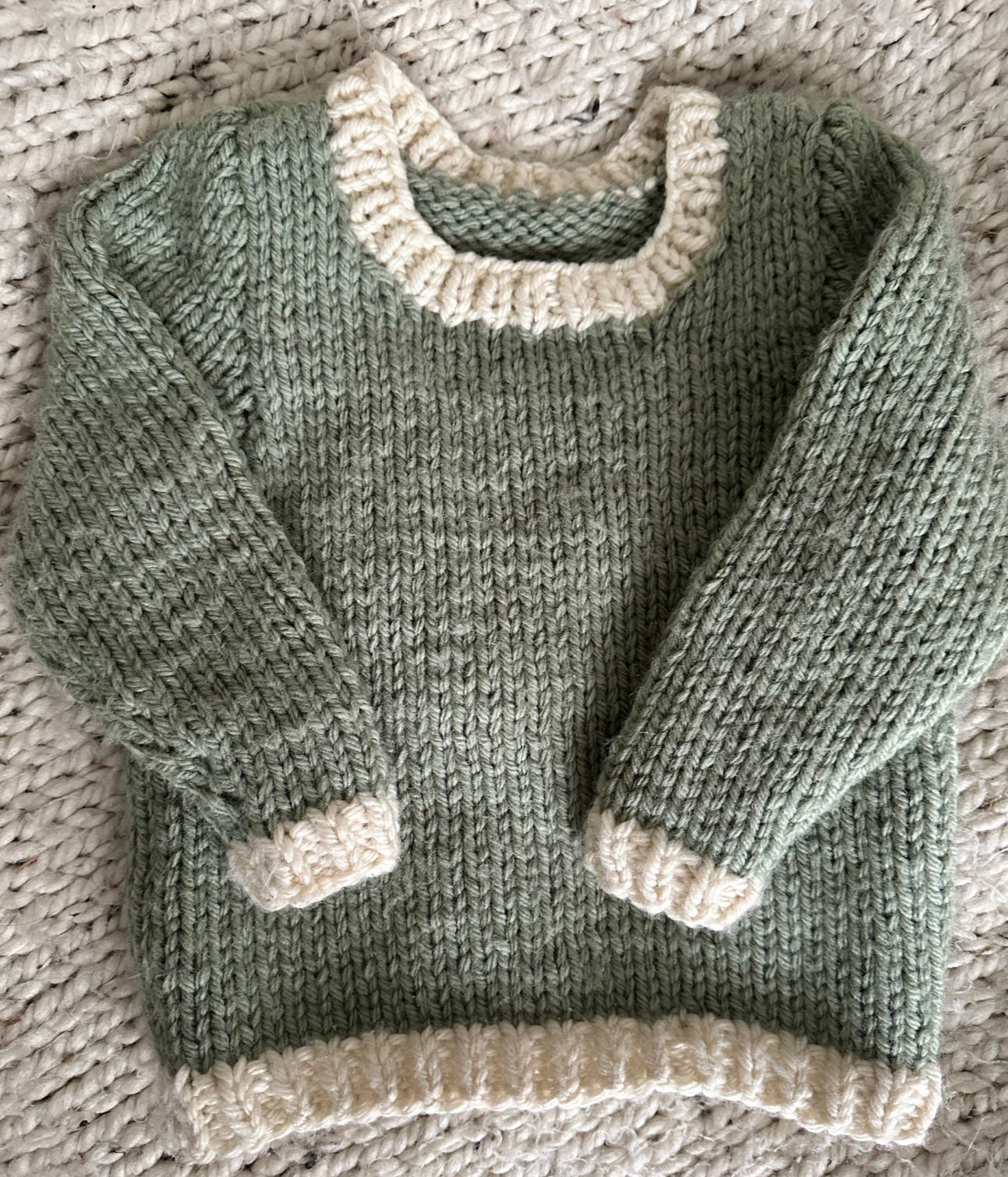 Easy Toddler Winter Sweater PATTERN - Thumbnail 5