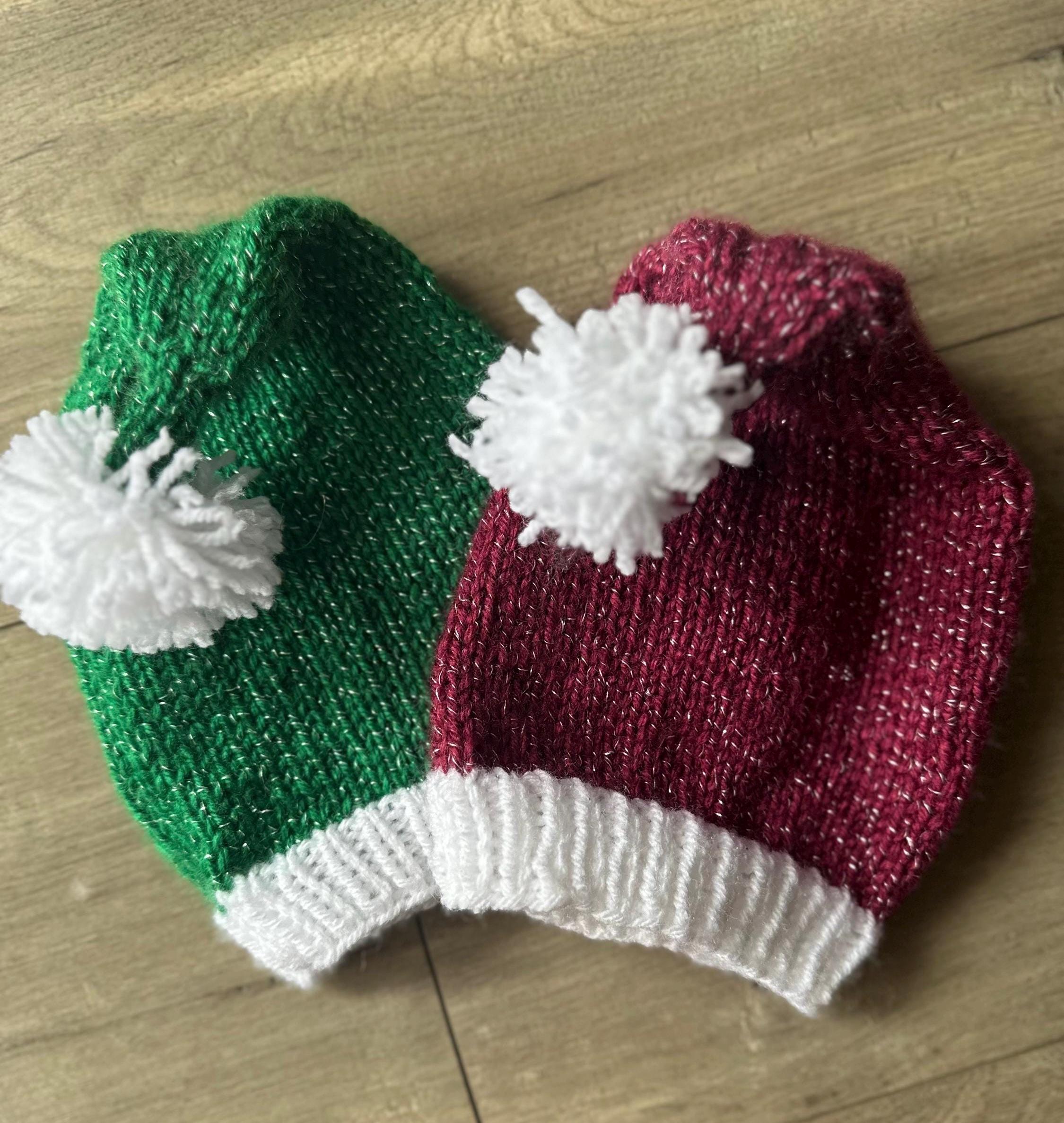 Baby Christmas Elf Beanie with Pom Pom - Image 1