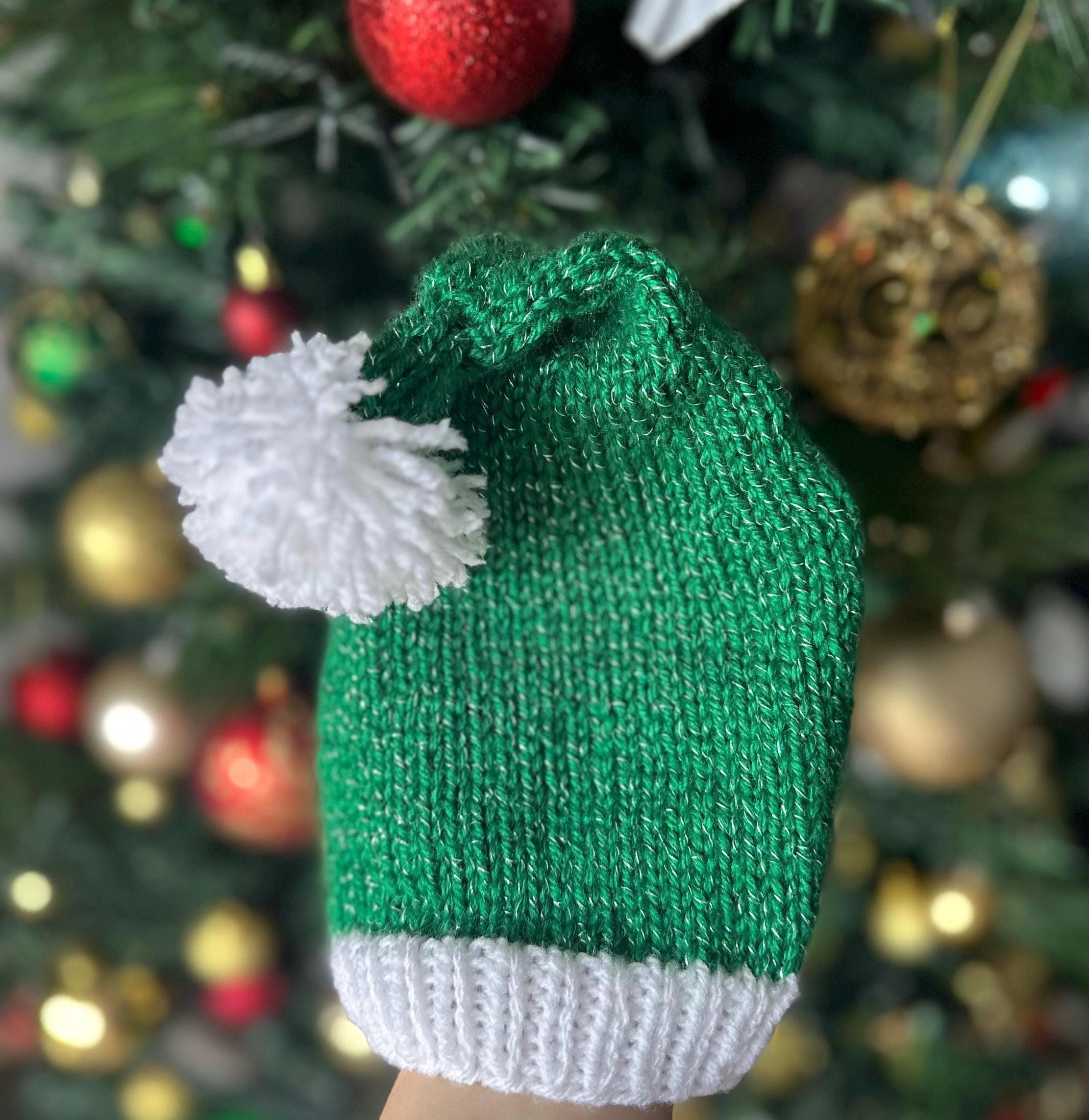 Baby Christmas Elf Beanie with Pom Pom - Thumbnail 5