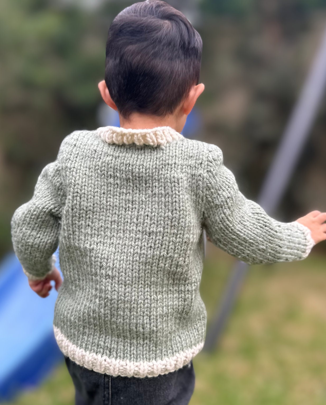 Easy Toddler Winter Sweater PATTERN - Thumbnail 3