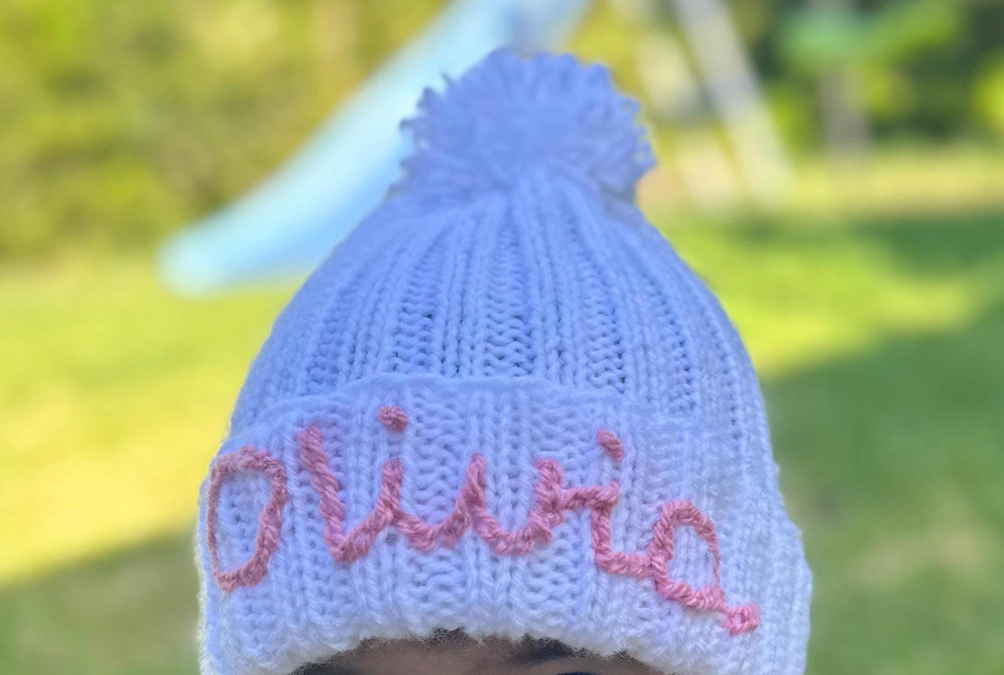 Personalized Beanie Knitted Baby & Kids - Thumbnail 6