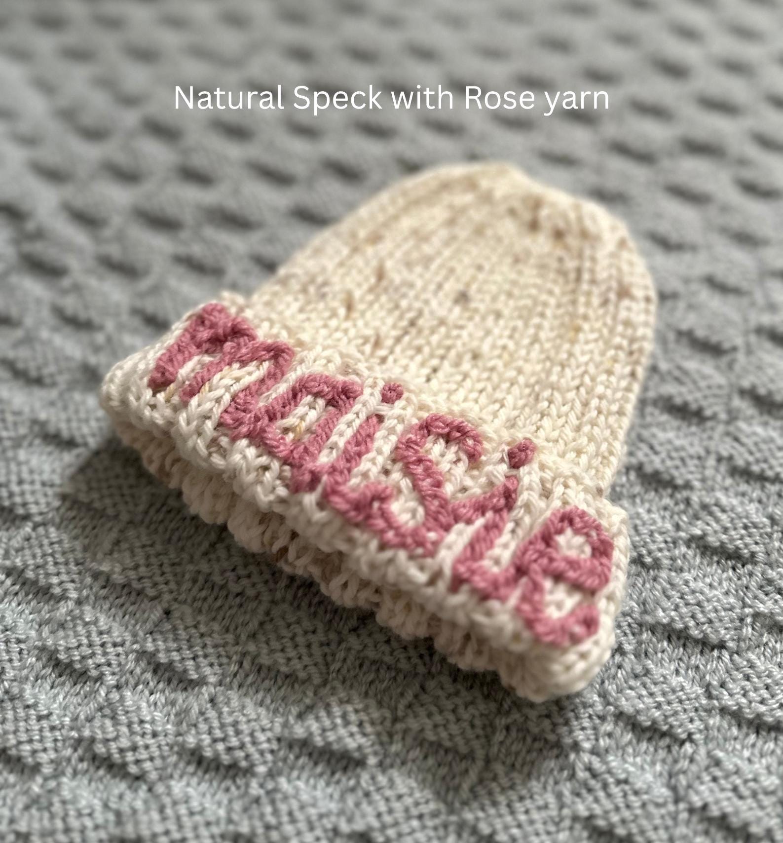 Personalized Beanie Knitted Baby & Kids - Thumbnail 3