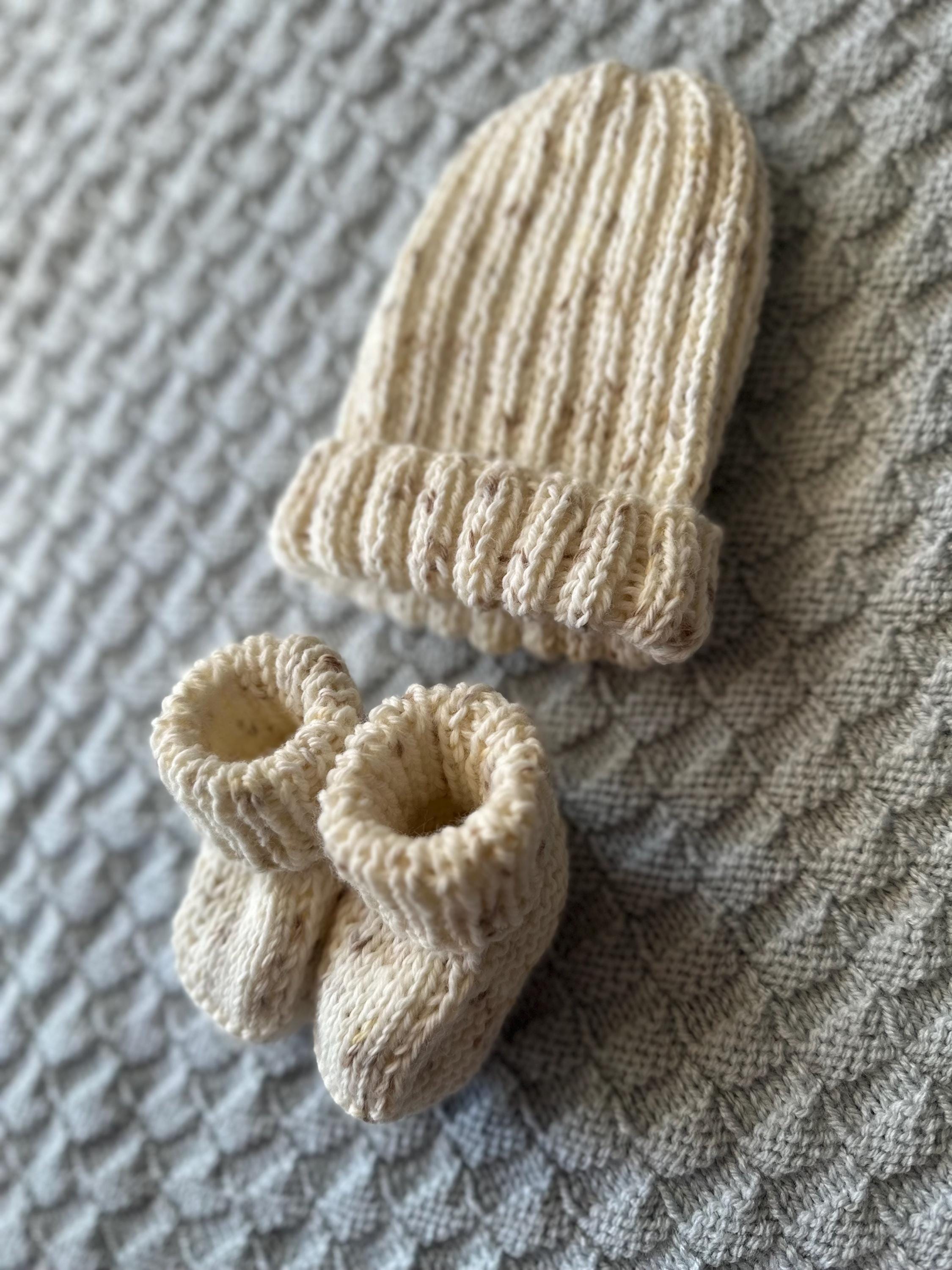 Baby beanie cream speckled - Thumbnail 5