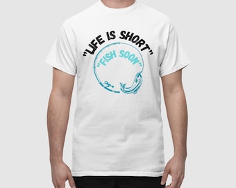 T-shirt for fisherman, humor fishing shirt, loose fit fisherman t-shirt. Gift for dad, husband, friends who love fishing. Funny t-shirt.