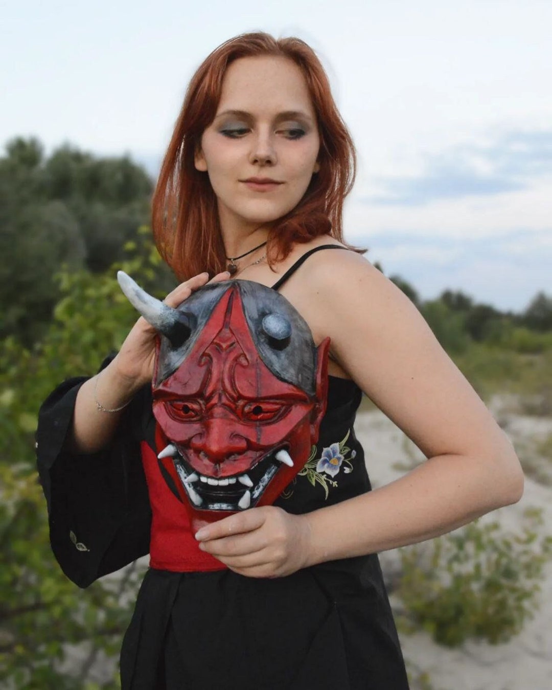 Japanese Hannya Mask Etsy