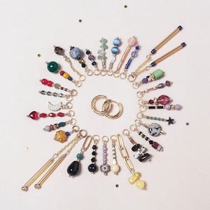 Customizable Huggie Hoop Earrings: Mix and Match Charms