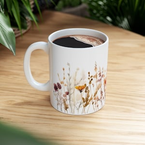 Boho Wildflowers 2 | Cottagecore Coffee Mug |Flowers Mug | Floral Mug | Flower Garden Lover | Gift for Her