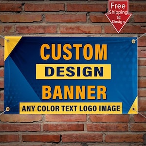 Custom Banners and Signs,Vinyl Banner for Indoor Wall Outdoor,DIY Banner Signs for Halloween Christmas Thanksgiving Birthday Party Display