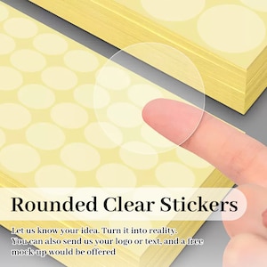 Custom Clear Labels/Stickers, Personalized Circle Labels, Great Quality Waterproof Stickers, Packaging Sticker, Your Logo Stickers