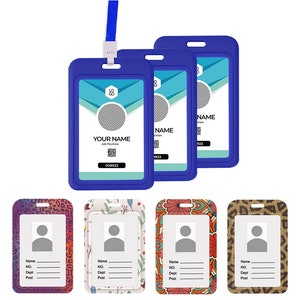 Titular de la insignia personalizada premium, insignia personalizada del empleado-atención médica-titular de la tarjeta-pases VIP- insignia de trabajo- insignia de la escuela- titular de la insignia de identificación