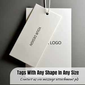 Étiquettes volantes personnalisées (épaisseur 300 g/m²), Étiquettes pour vêtements imprimables, Étiquettes volantes personnalisées pour emballage de produit, Étiquettes logo avec ficelle