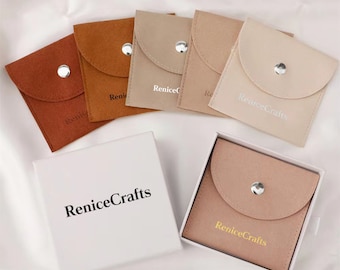 Bolsa de joias com logotipo personalizado, 50 peças com botão prateado, bolsa de viagem de microfibra personalizada, sacos de embalagem de joias multicoloridas para colar