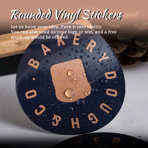 Personalized PVC Round Labels, Custom Labels, Waterproof Vinyl Stickers, Great Quality Round Decals, Packaging Sticker, Your Logo Sticker
