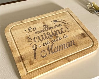 Planche apéro gravée personnalisée | Gravure planche cuisine | Cadeau cuisine | Planche cuisine gravée | Planche à découper personnalisée