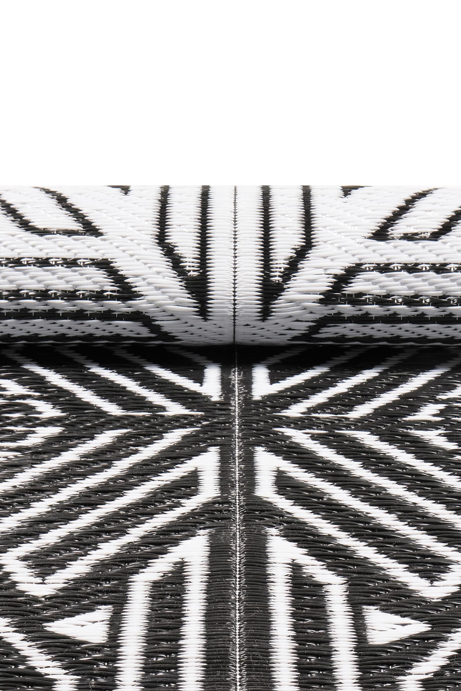 Black and White Rug, Outdoor Patio Rug, Plastic Straw Mat, Geometric ...