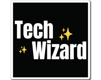Tech Wizard - Square Magnet