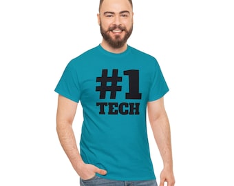 Tech Support "#1 Tech" Unisex Tee - The Perfect Blend of Comfort and Tech Style!