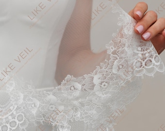 Romantic Two-Layer Chapel Veil | Lightweight Tulle Design for Brides
