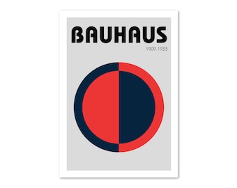 Bauhaus Poster | Modernist Print | Wall Art | Home Decor | Vintage ...