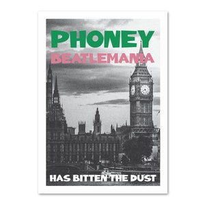 London Calling Poster | Punk Era Music Print | Wall Art | Phony Beatlemania | Home Decor