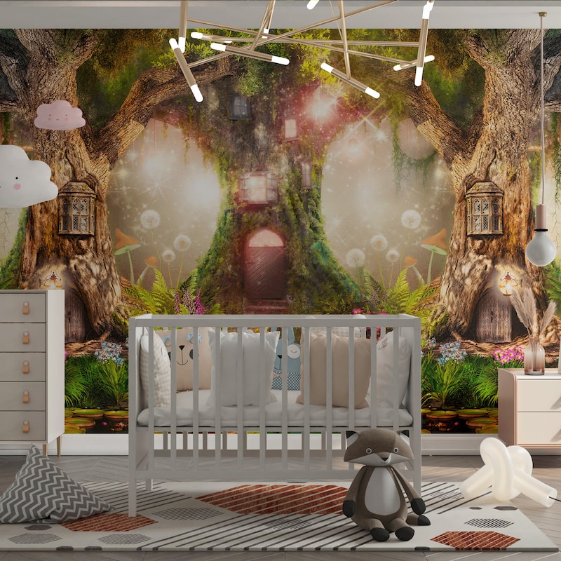 Fairy Forest Wallpaper - Etsy