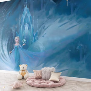 Frozen Wallpaper , Frozen Elsa thema kinderbehang , Peel and Stick kinderbehang