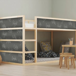 Football IKEA Kura Bed Sticker: Kids Room Decor