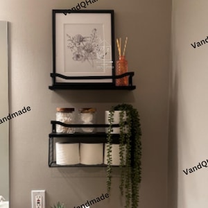 Set of 3 Bathroom Shelves | Over Toilet Storage | Wooden Shelves | Bathroom Storage | Shelf Storage | Bathroom Organizer | Modern Shelves
