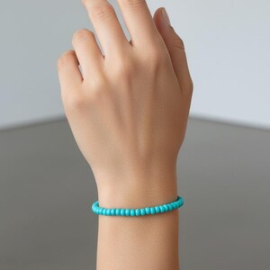 Turquoise Silver Bracelet| My First Rodeo First Birthday Gift| Western Jewelry| Cowgirl Boho Jewelry| Southwestern Bracelet Gift for Women image 2